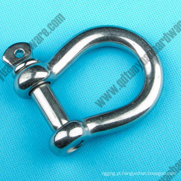 Aço inoxidável tipo Europeu Bow Shackle